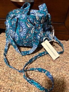Karma Highway Teal Floral Crossbody Bag
